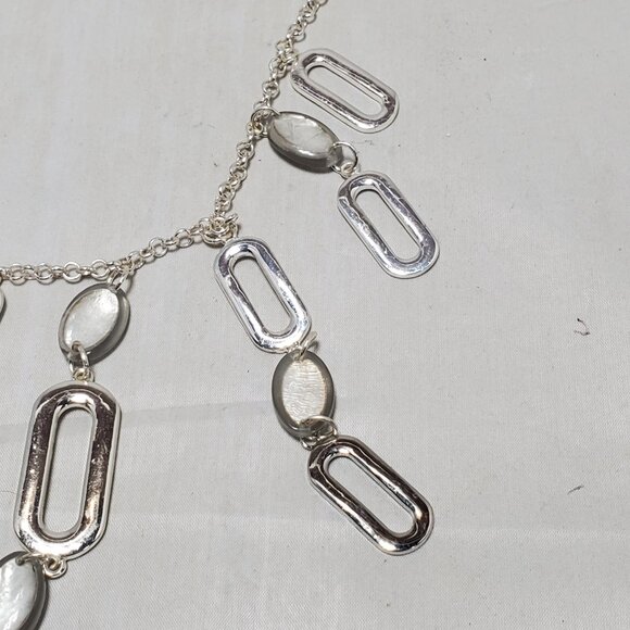 Vetta silver Link necklace with a central decorative element - Picture 7 of 10